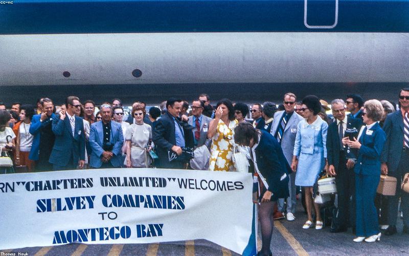 Flugzeug am Flughafen Montego Bay